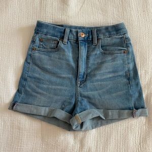 American Eagle High Rise Curvy Denim Shorts